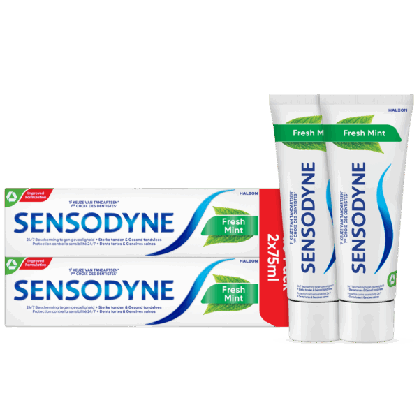 Sensodyne Fresh Mint Tandpasta 2x75ml
