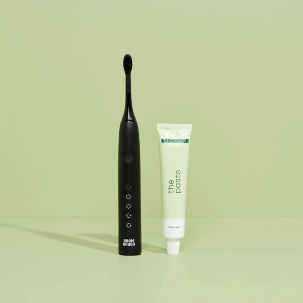 Boombrush | Starterkit | Sonische Tandenborstel & Tandpasta | Black - Met Repeat