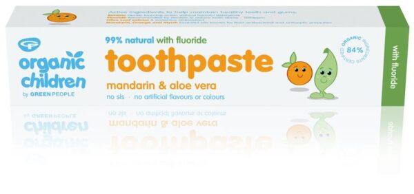 Green People Organic children mandarin toothpaste with fluoride