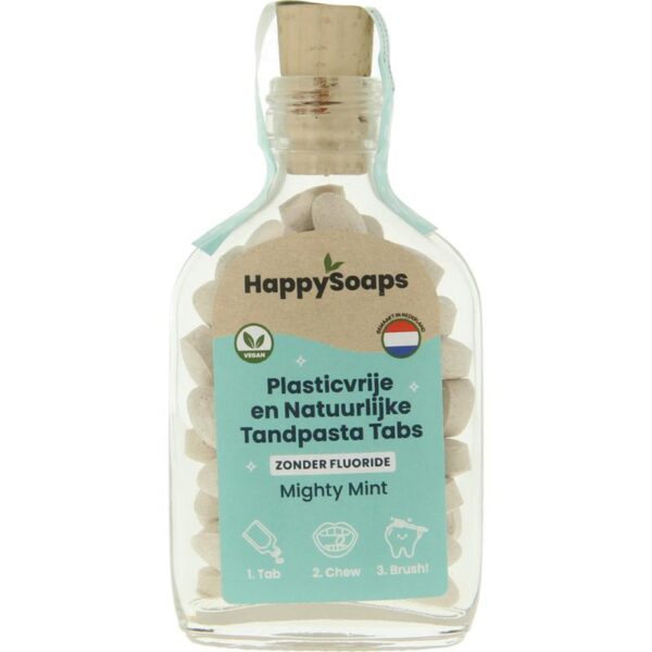 Happysoaps Tandpasta tabs zonder fluoride