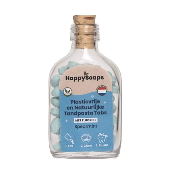 Tandpasta Tabletten - Met Fluoride - Spearmint